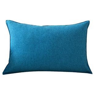 简约亚麻抱枕靠垫套不含芯客厅沙发靠枕大号长方形床头靠背套定制