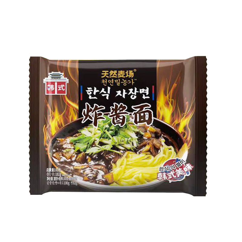 天然麦场韩式炸酱面方便面泡面