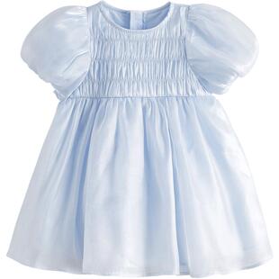 马克珍妮女童礼服泡泡袖网纱连衣裙公主裙宝宝裙子夏装新款550871
