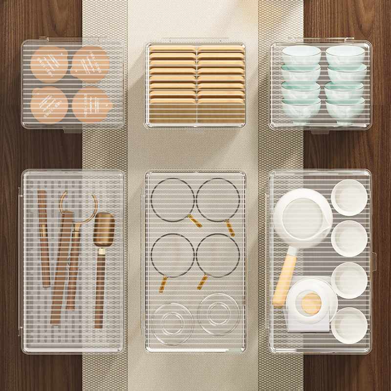 茶具收纳盒大容量亚克力办公室客厅水杯杯子收纳茶杯桌面置物架