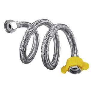 欧诺莎304不锈钢编织冷热进水管马桶热水器冲水箱连接管子4分接口