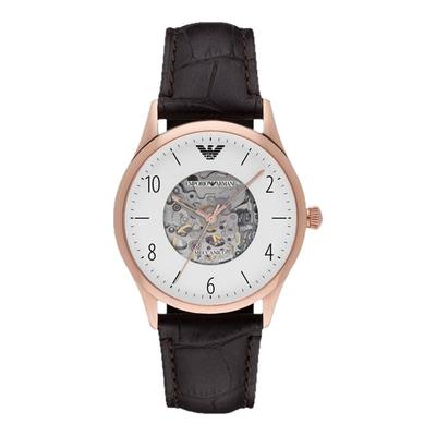 阿玛尼手表男时尚休闲镂空机械表