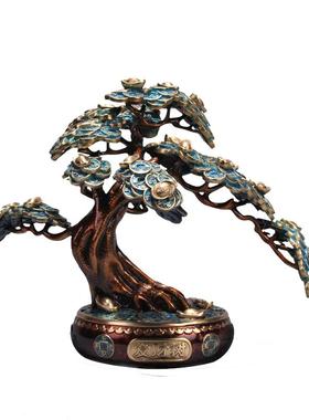 玄关办公桌招财树必禧利纯铜