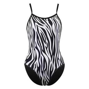 Trudive睿潜斑马系列2MM自由潜水比基尼湿衣超弹潜水服拉链楼背款