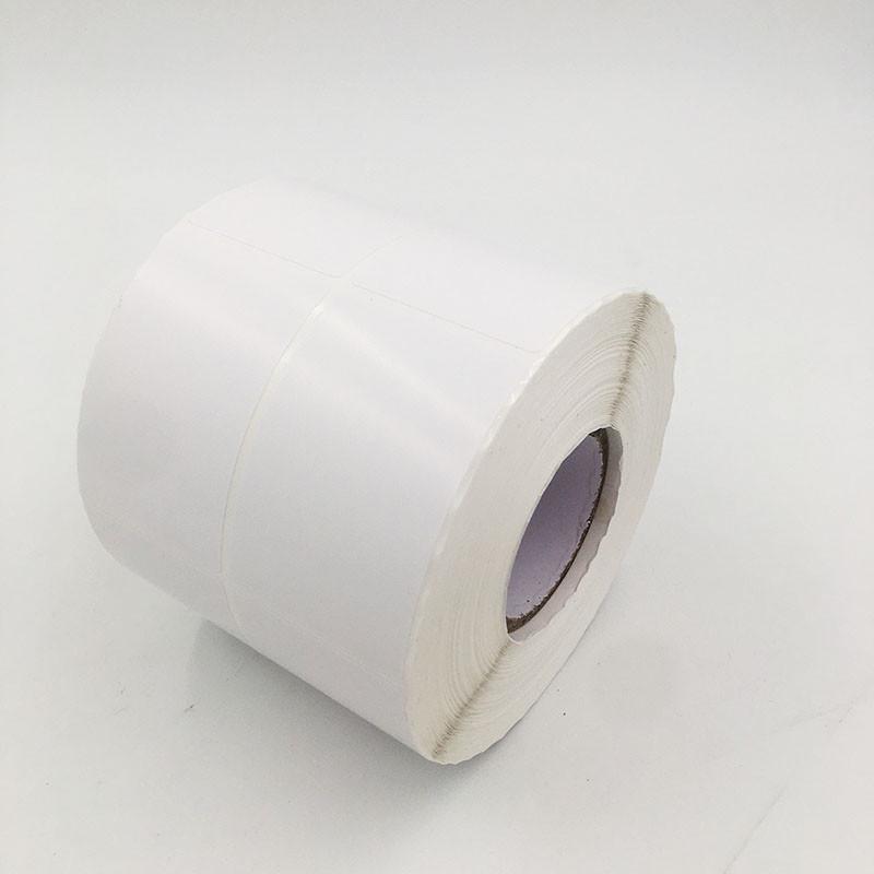 铜版纸不干胶标签纸 条码打印纸  空白贴纸 40*60*3000张 双排