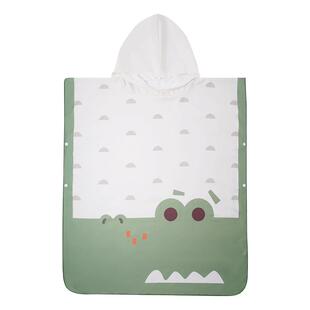 柠檬宝宝儿童吸水速干斗篷浴袍男童女孩专用海边沙滩游泳洗澡浴巾