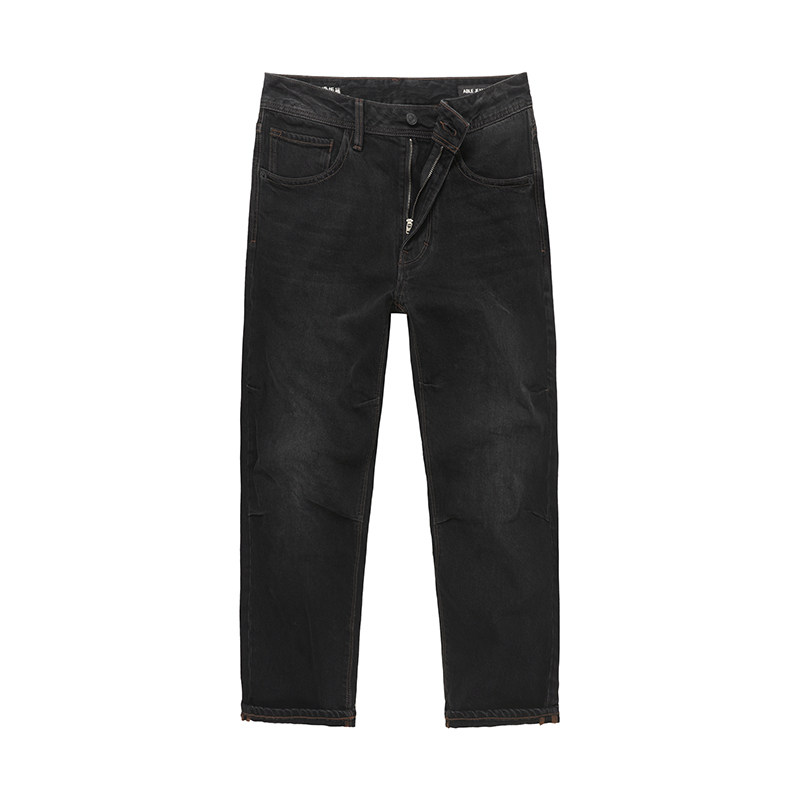 ABLEJEANS直筒滑板裤男士牛仔裤