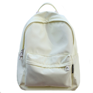 鹅黄色双肩包女夏轻便时尚防泼水书包女大学生黑色小包背包女双肩