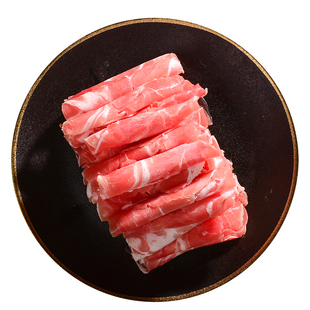 正宗内蒙脆骨羊肉卷原切纯羊肉羔羊新鲜火锅涮羊肉片俗称高钙卷