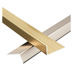 铝合金楼梯防滑条室外台阶踏步压条护角金属直角大理石包边条槛条