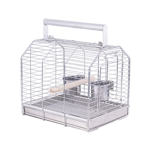 304不锈钢鸟笼外出笼子外带牡丹玄凤专用小太阳便携式手提鹦鹉笼