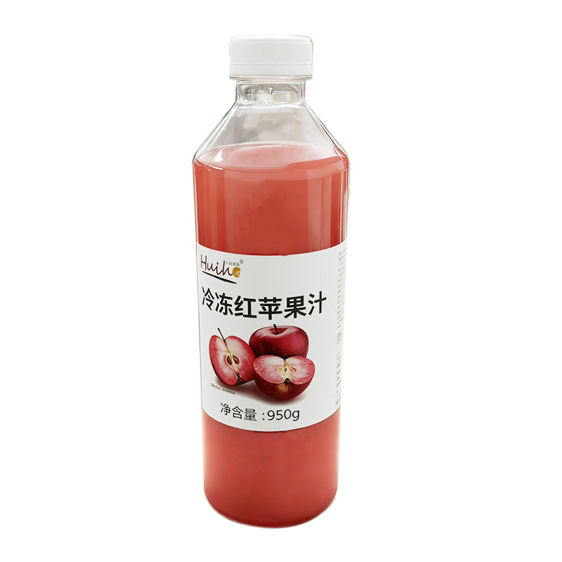 冷冻红苹果汁非浓缩果汁饮品咖啡