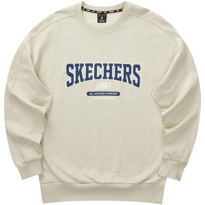 斯凯奇秋冬男女同款卫衣针织套头衫长袖 T 恤舒适打底衫休闲上衣