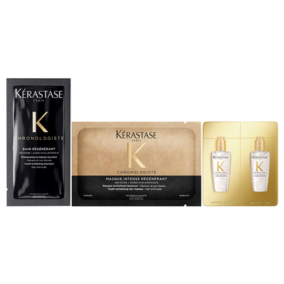 【秒杀专属】卡诗黑钻洗发水发膜山茶花护发精油体验装