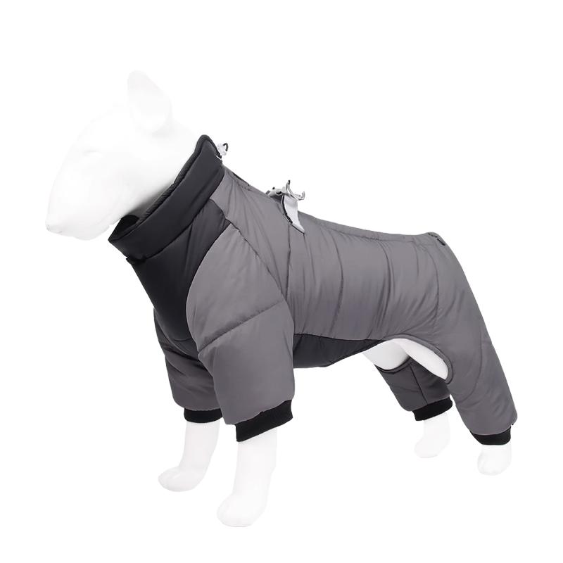狗狗衣服冬季中型小型犬柴犬泰迪比熊博美四脚衣羽绒棉衣宠物冬装