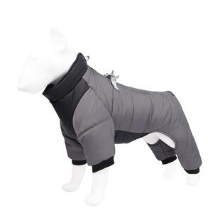 狗狗衣服冬季中型小型犬柴犬泰迪比熊博美四脚衣羽绒棉衣宠物冬装