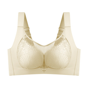 爱戴大胸显小内衣女聚拢收副乳防下垂超薄蕾丝调整文胸品牌专柜夏