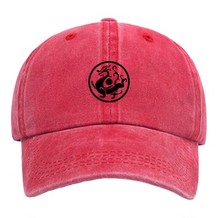 青龙瓦当纹样徐州大汉黑龙旗怀旧纪念男女休闲纯棉棒球帽鸭舌帽子