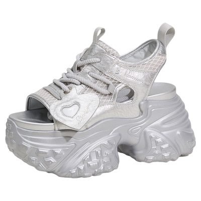 鱼嘴厚底增高凉鞋女款夏季外穿