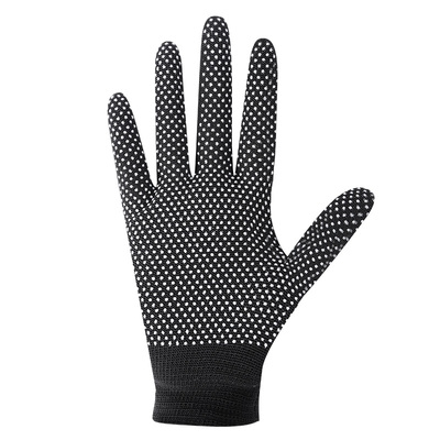 尼龙点胶点珠橡胶半指断指露指防滑耐磨开车透气工作干活劳保手套