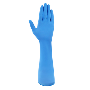 轩手牌16寸加长加厚一次性丁腈手套家务防水防油防酸碱杀鱼不过敏