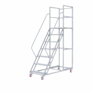 地铁站台检修梯升级加厚耐用可移动登高平台可拆卸带刹车轮防滑