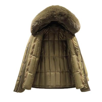 羽绒棉中长款韩版修身收腰棉服女