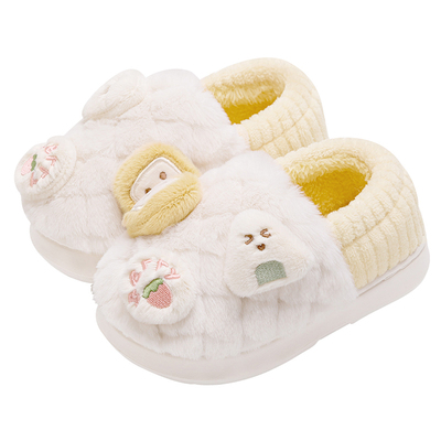 儿童棉拖鞋女童包跟宝宝秋冬季