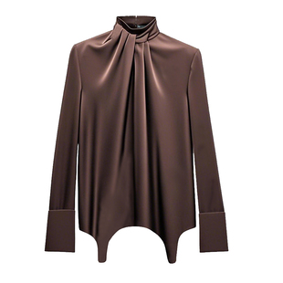 超模同款纯欲风性感御姐缎面连衣裙女轻奢显瘦裙子2025春新时尚潮