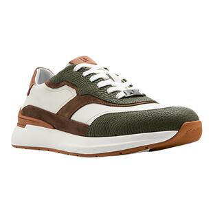 Pierre Cardin/皮尔卡丹25男鞋复古多层次拼接休闲鞋真皮轻底