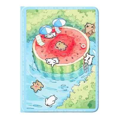 适用ipad平板保护套新款蚕丝纹带