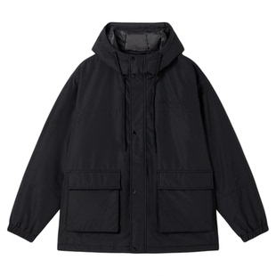 BOYLONDON棉服冬季工装风刺绣男女同款棉衣通勤帅气外套N29007