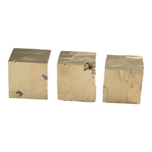 如鸿西班牙天然黄铁矿原石摆件黄铜矿矿物晶体标本立方体块愚人金