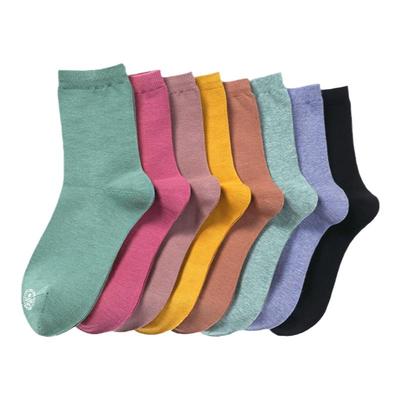 日系中筒袜纯棉透气运动袜吸汗