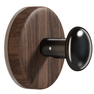 吸盘挂钩免打孔门后挂衣钩卫生间强承重无痕浴室中古风胡桃木粘钩