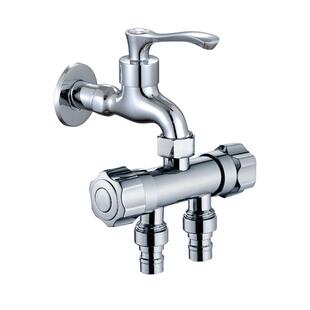 水龙头一分二转接头洗衣机双出水两用分水三通转换分流器一进二出