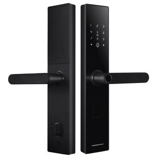 特司尔指纹锁防盗门禁刷卡电子锁密码锁家用门锁智能锁半自动T18