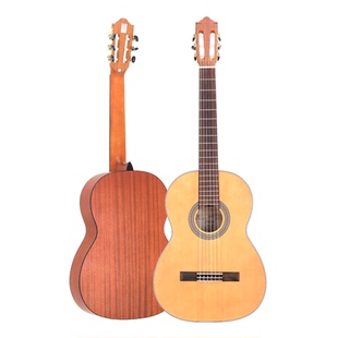 红棉加震演奏级全单板古典吉他36 39寸34 红松考级入门学尼龙电箱