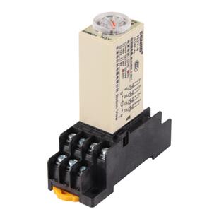 H3Y-2通电延时继电器 AC220V DC24V12V银触点小型时间继电器H3Y-4