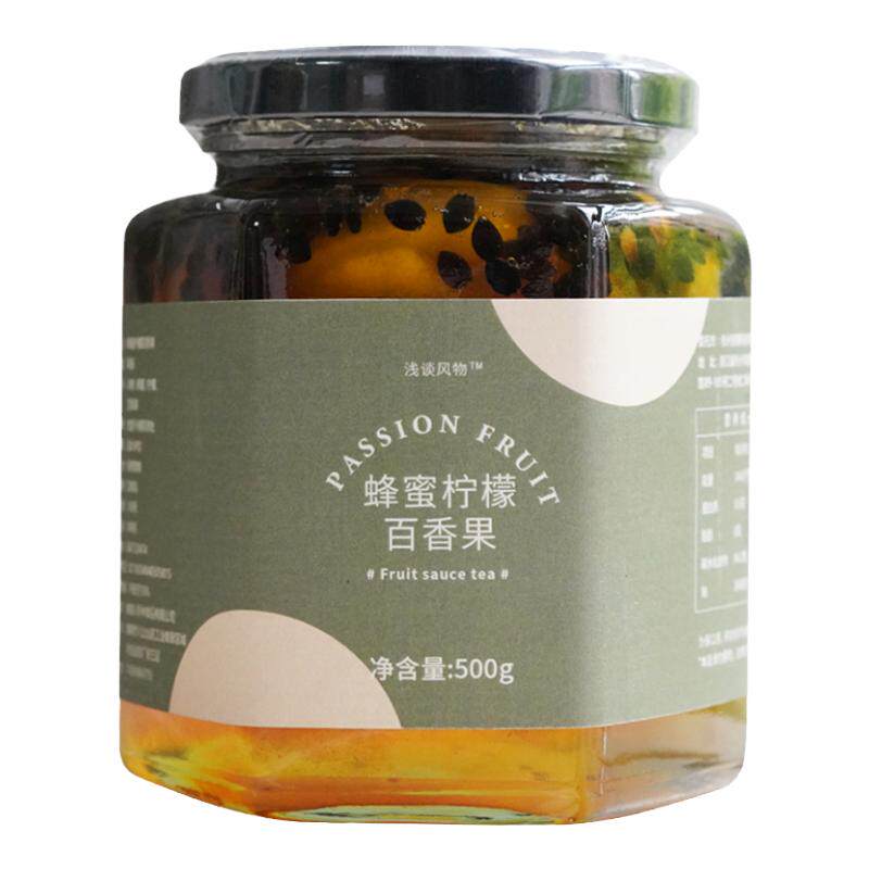蜂蜜柠檬百香果夏季饮水孕妇