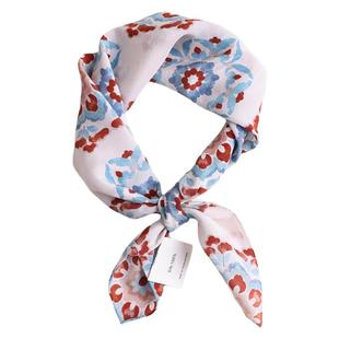 「东方宝相」100%双绉真丝精卷12姆米方巾桑蚕丝丝巾高级感女领巾