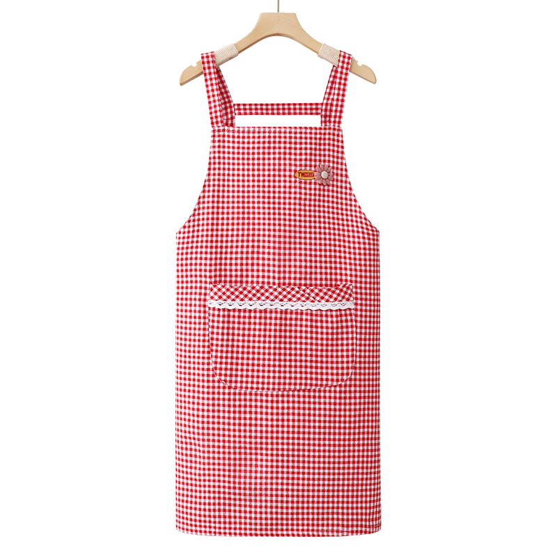 纯棉围裙厨房家用2025新款网红同款商用餐饮专用做饭工作服女饭单