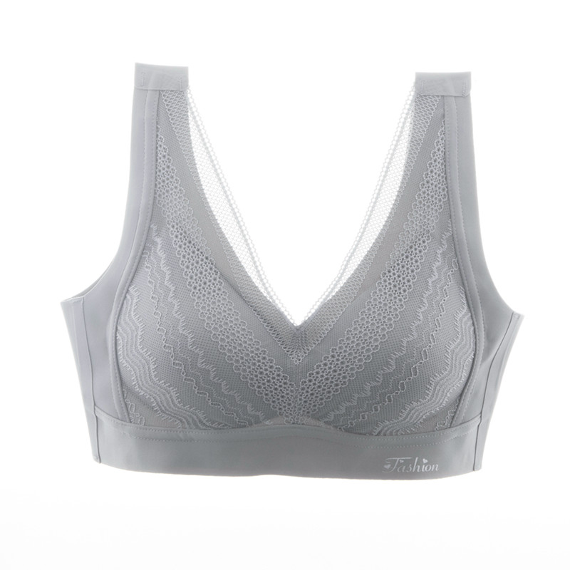乳胶文胸3d软支撑内衣2021新款妈妈内衣无钢圈薄款背心式中年女性