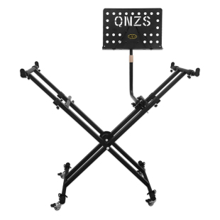 专业带轮古筝架扬琴电子琴电钢琴双层演奏架站立演出折叠支架便携