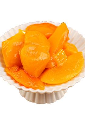 厚切黄桃块清香桃汁可口独立包装