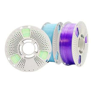 3D打印耗材pla半透明水晶渐变色1.75mm线材FDM拓竹创想打印机适用