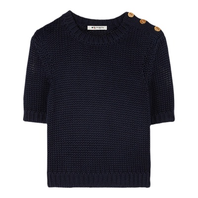 PORTS1961女士针织短袖套头衫
