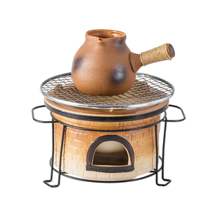 德化2026新款精致高级感复古户外围炉煮茶耐高温干烧不裂陶瓷炭炉