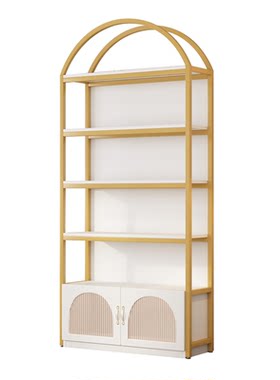 新款美容院产品展示柜美甲柜子化妆品置物架护肤品货架轻奢展示架