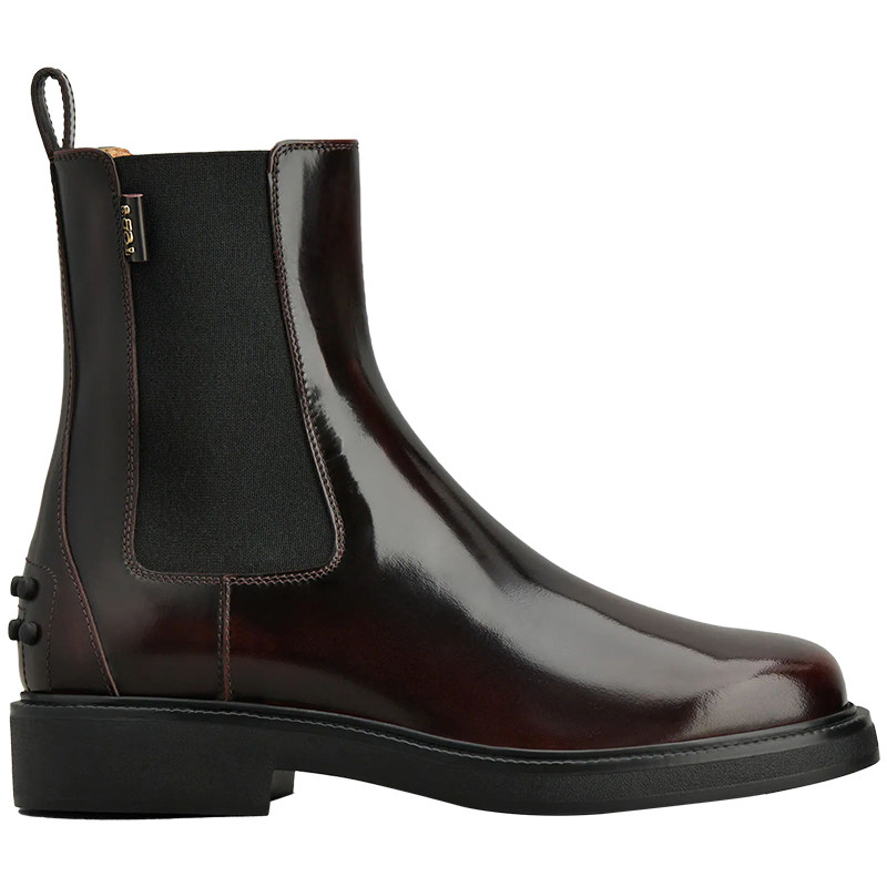 TOD'S官方正品女士皮革厚底切尔西靴休闲短靴时尚简约靴子